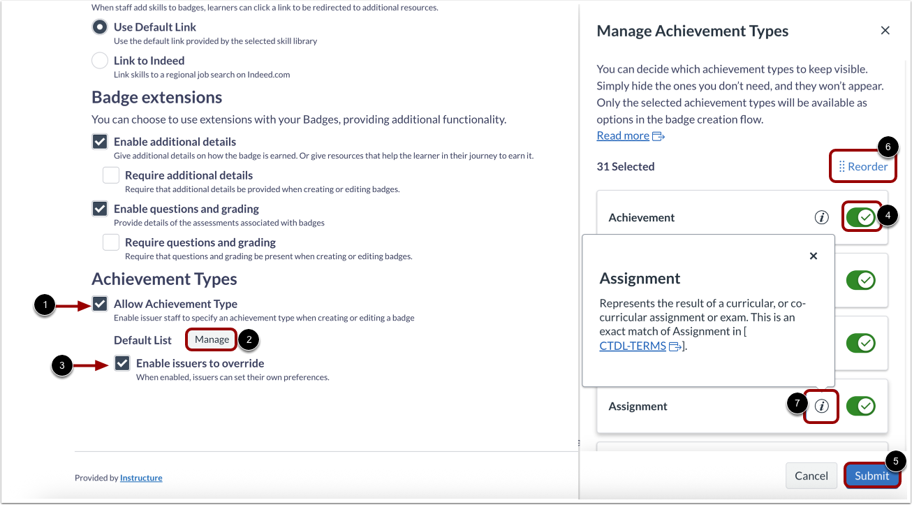 Allow Achievement Type