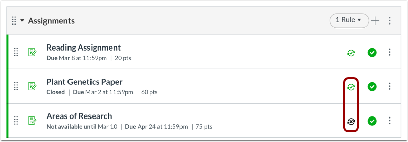 View SIS Assignments