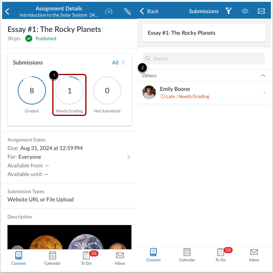 Open Submissions by Status