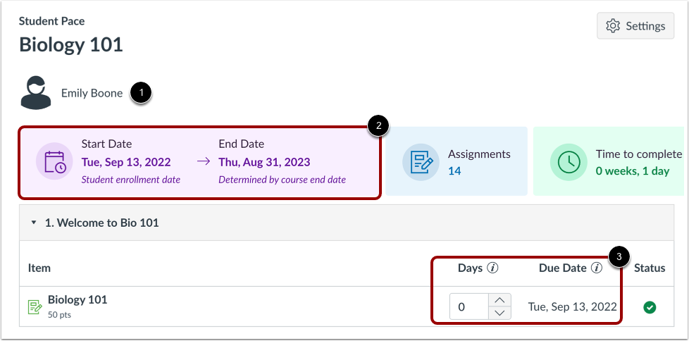 Manage Student Pacing