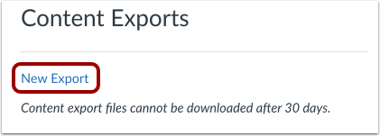 Download New Export