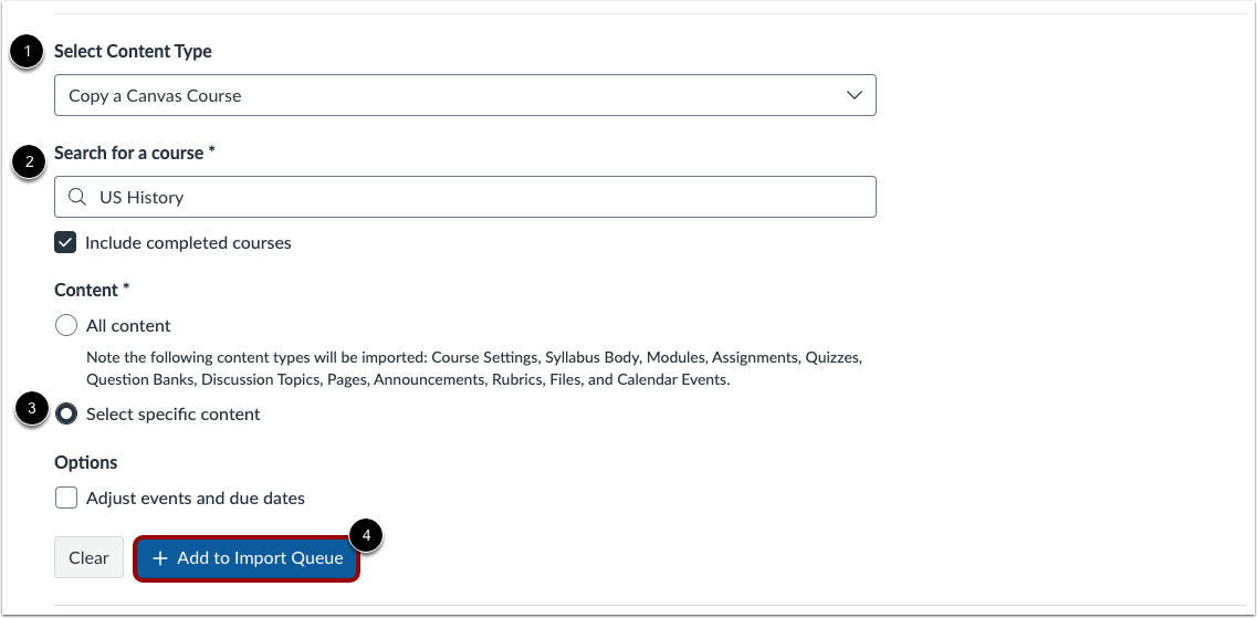 Select Specific Content