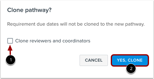 Confirm Clone Details