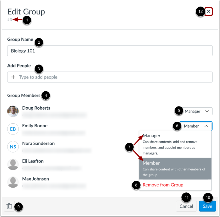 Edit Group Details