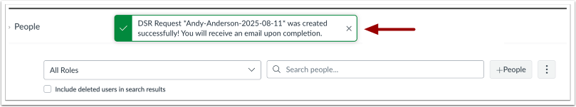 Export Created Message
