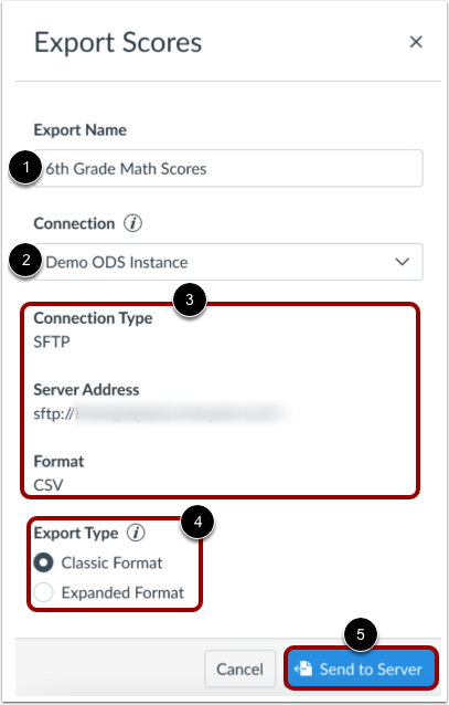 Confirm Export Details
