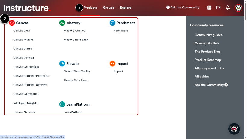 View Instructure Product Guides