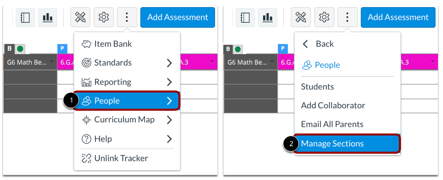 Navigate to People Menu