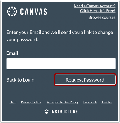 Request Password