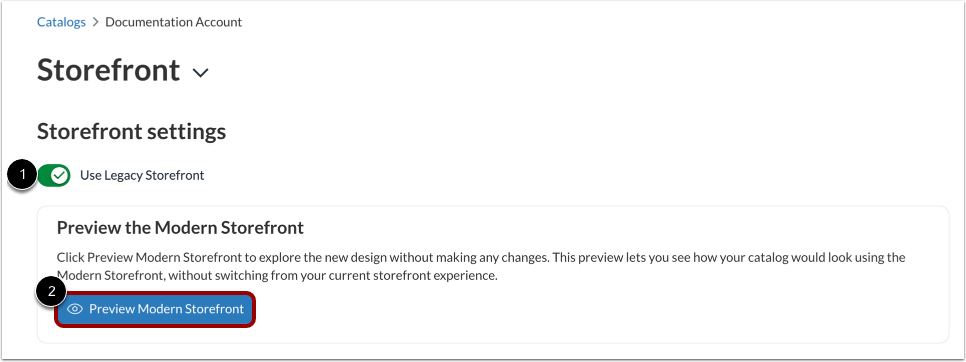 Preview Modern Storefront