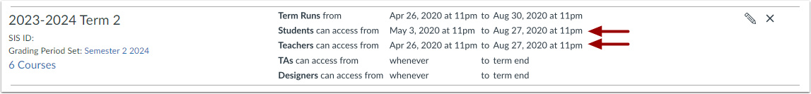 Custom User Dates