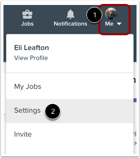 Open Profile Settings