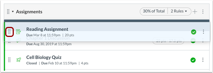 Drag and Drop Assignment