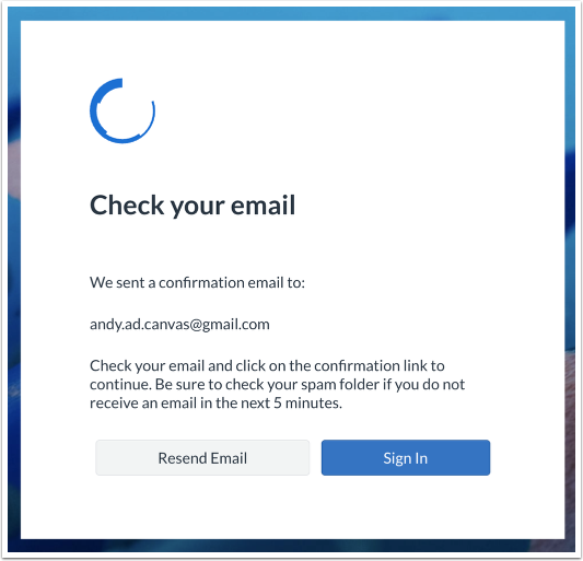 Confirmation Account