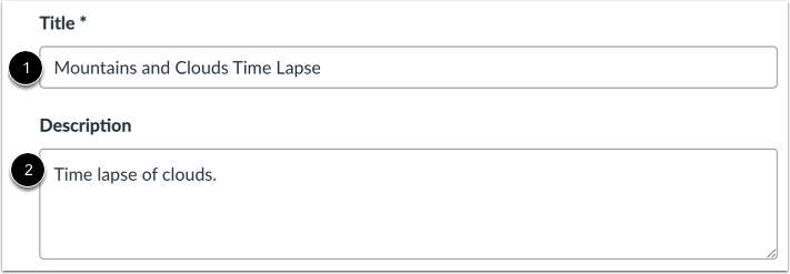 Edit Title and Description