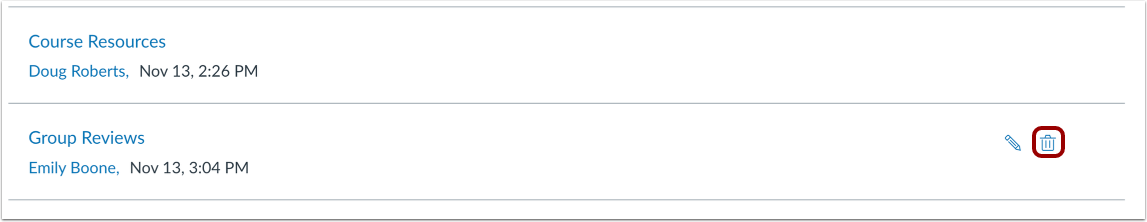 Delete Collaboration