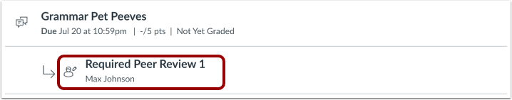 View Assignments Page