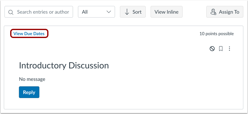 View Multiple Due Dates
