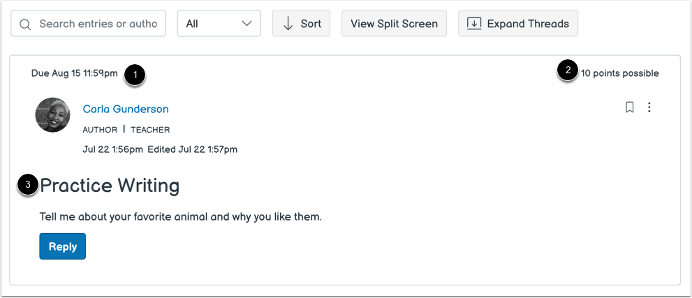 View Discussion Details