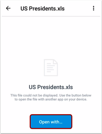 Open in Another Application