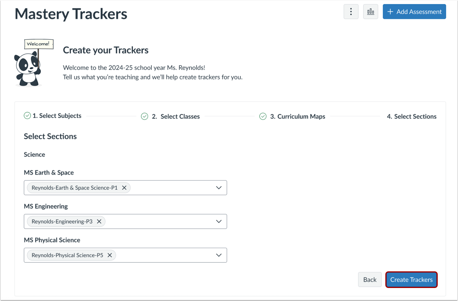 Create Trackers
