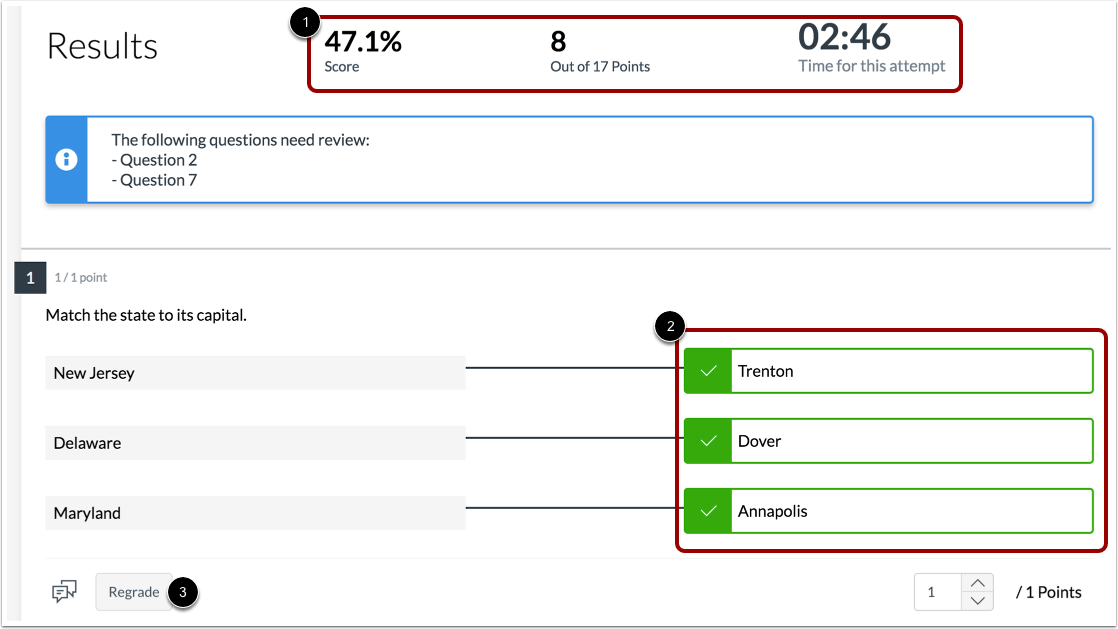 View Student Answers