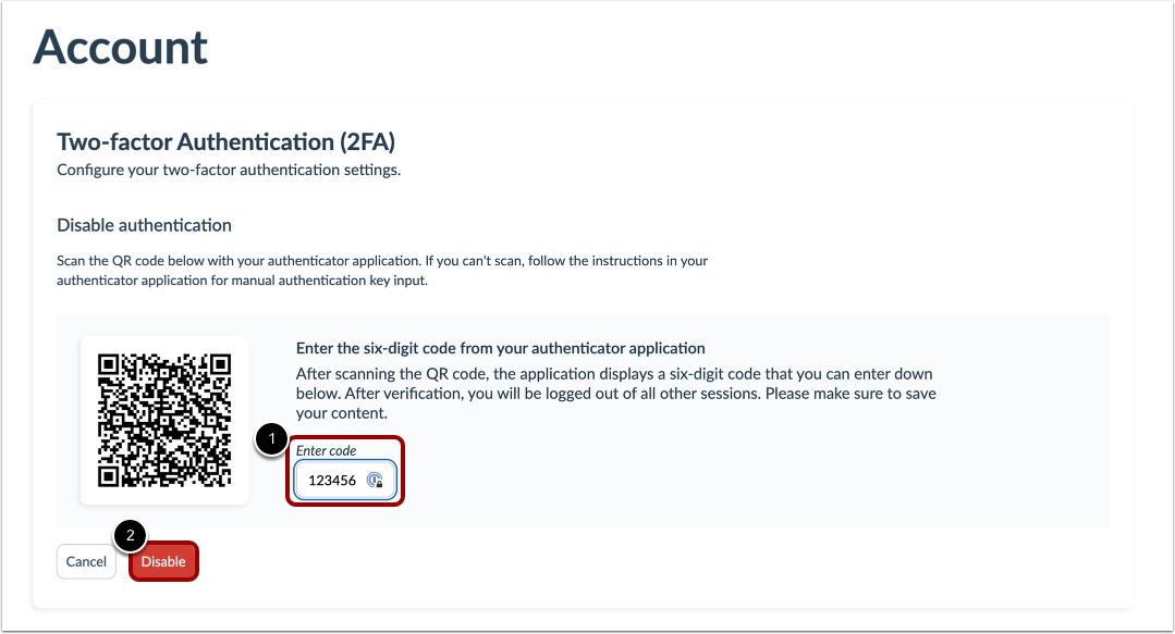 Disable Authentication