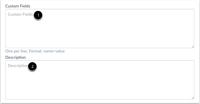 Add Custom Fields and Descriptions
