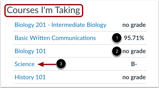 View Courses as Student