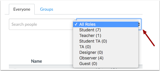 Filter Users by Role