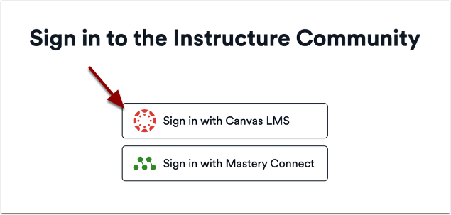 Select Log in with Canvas