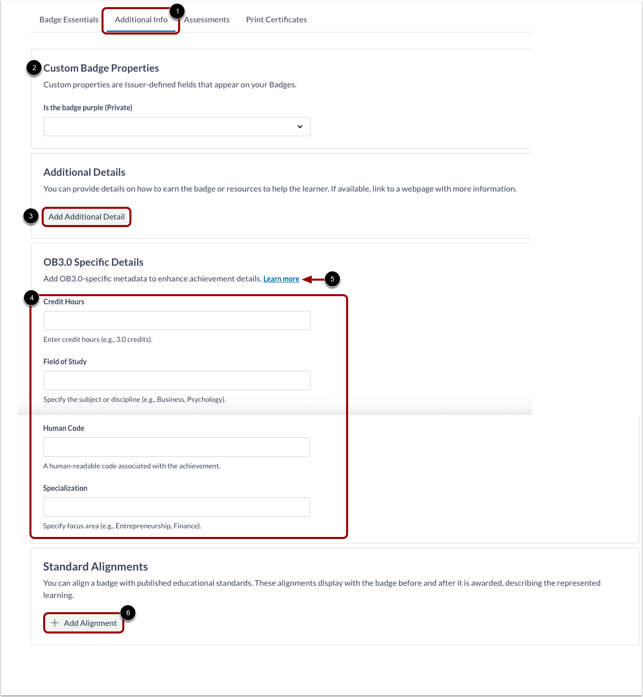 Add Additional Information