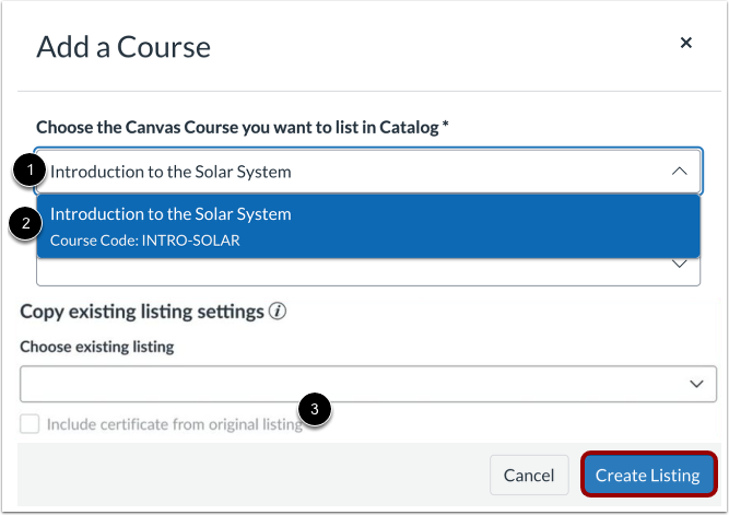 Search Canvas Courses
