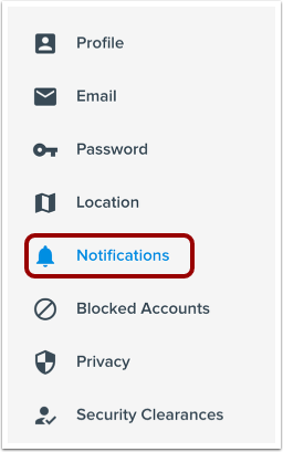 Open Notifications