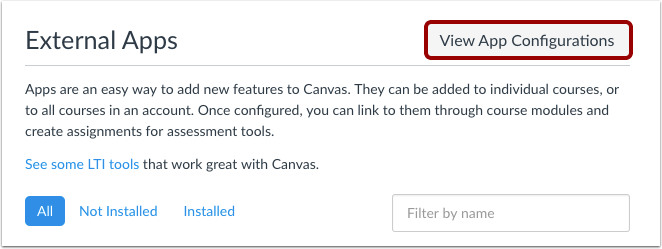 View App Configurations