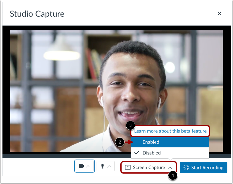 Open Canvas Studio Capture (Beta)