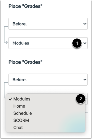 Place Before or After
