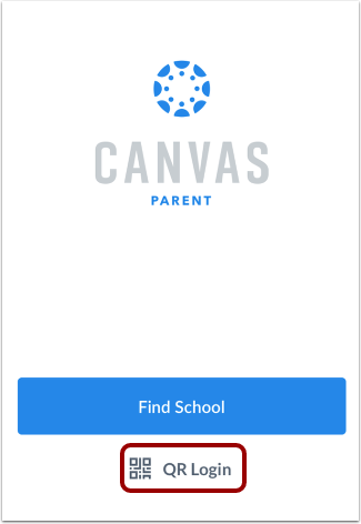 Log in to Canvas via QR Code