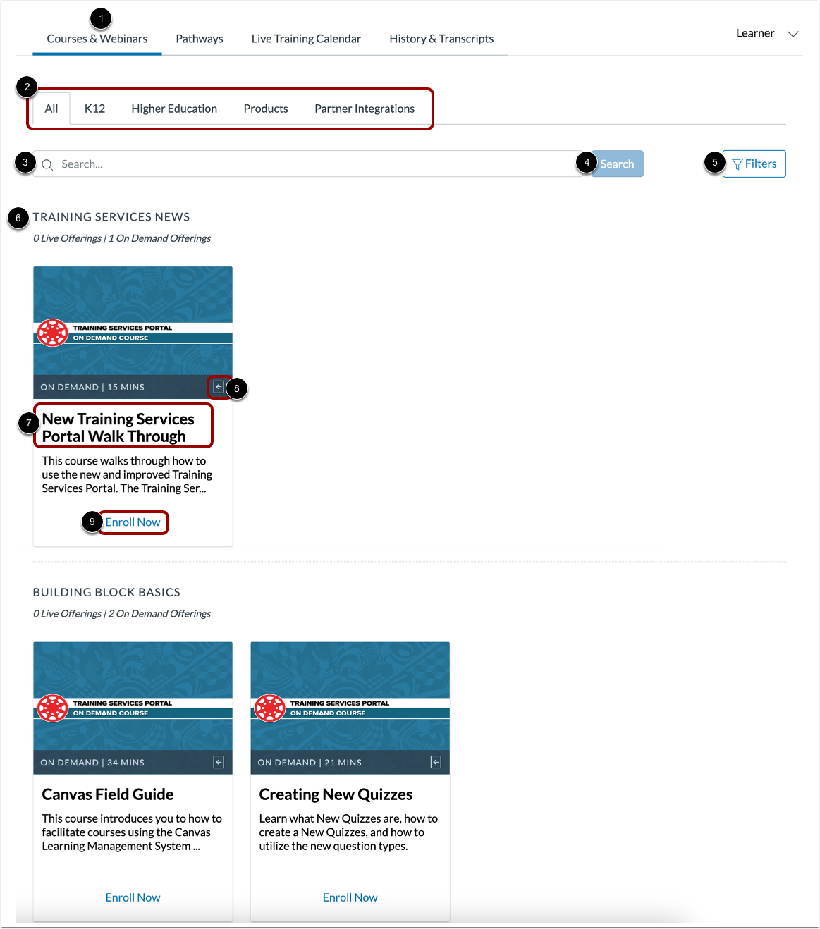 View Courses & Webinars