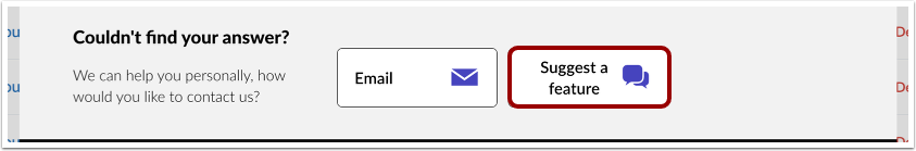 Open Suggest A Feature Window