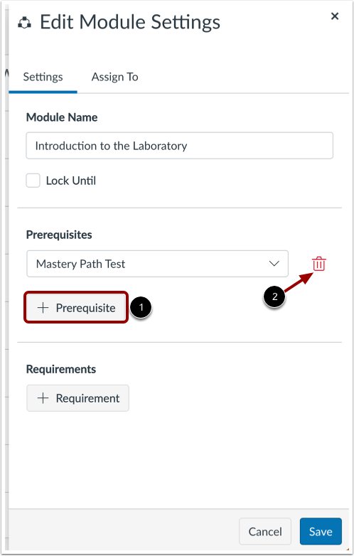 Manage Prerequisites