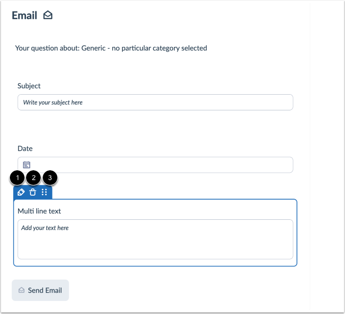 Edit Email Fields