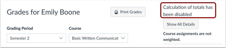 Students View Informational Message