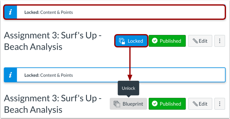 Unlock Individual Object