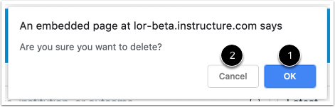 Confirm Delete
