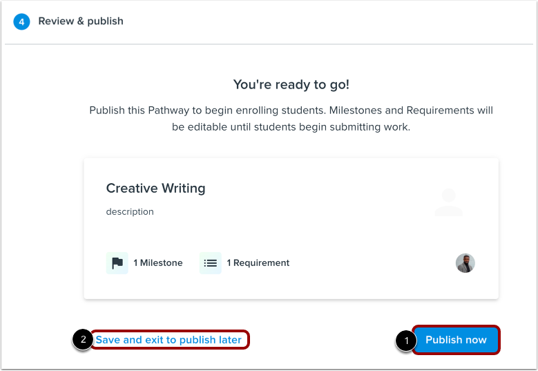 Publish Pathway