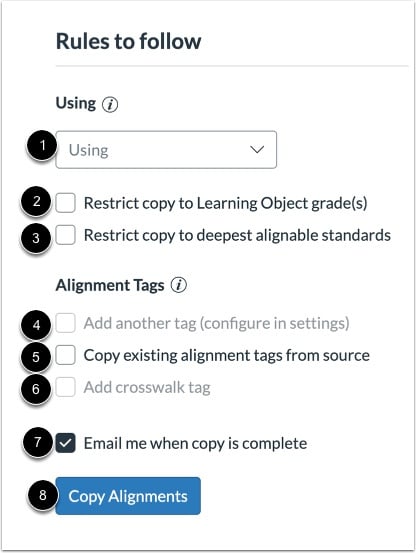 Select Rules to Follow
