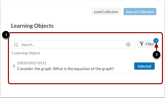 View Filtered Objects
