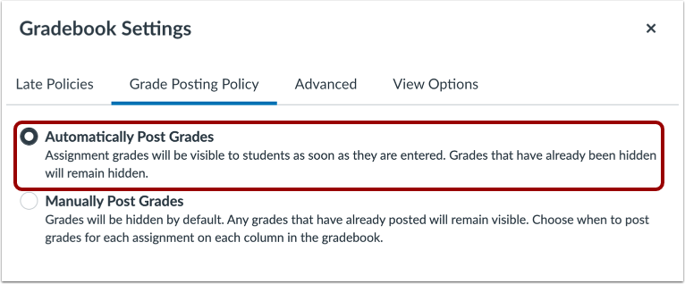 Post Grades Automatically