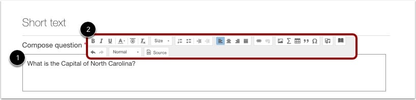 Enter Question or Instructions